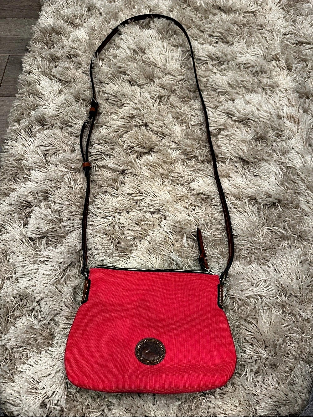 Dooney & Bourke Crossbody Bag in Pink & Brown